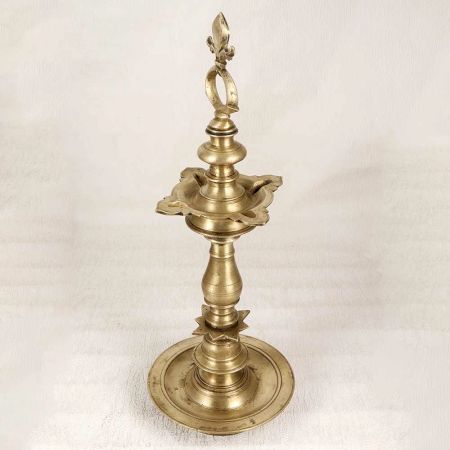 Vintage High-Quality Brass Oil Lamp for Prayer Room