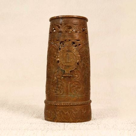 Vintage Brown Finish Pot Made of Finest Brass for Decoration