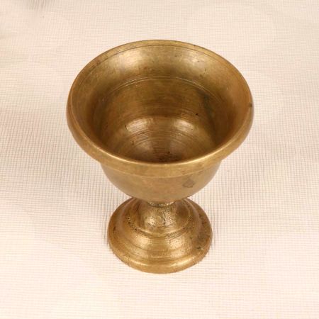 Vintage Finish Kumkum Tilak Cup Made of High-Quality Brass