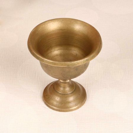 Indian Traditional Handmade Holy Kumkum Cup Made of Brass