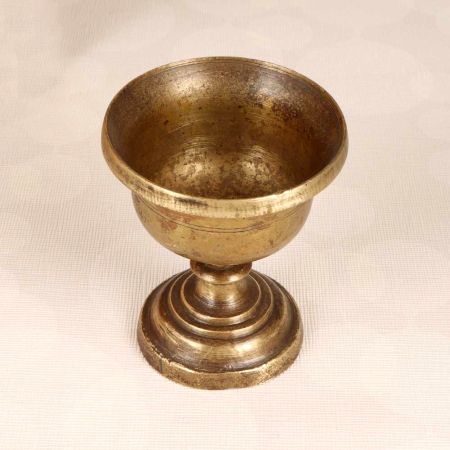 Handcrafted High-Quality Brass Holy Kumkum Cup for Temple