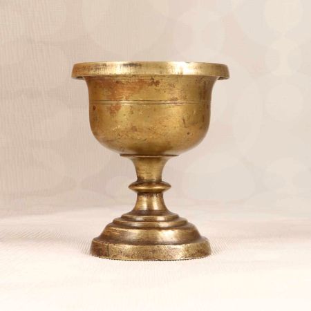 Handcrafted High-Quality Brass Holy Kumkum Cup for Temple