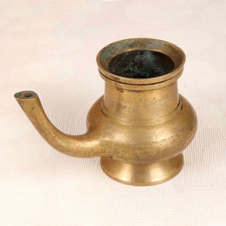 Traditional Handcrafted Water Pot with Spout Made of Finest Brass