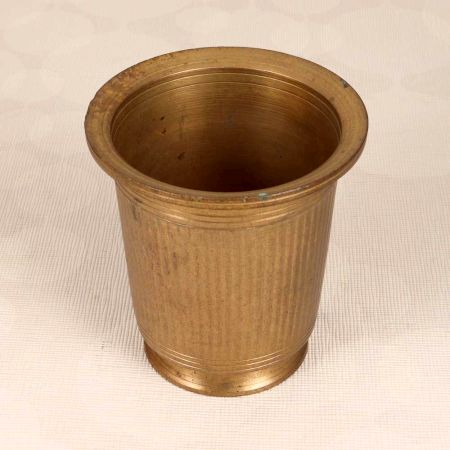 Decorative Brown Finish Holy Water Cup Made of Finest Brass