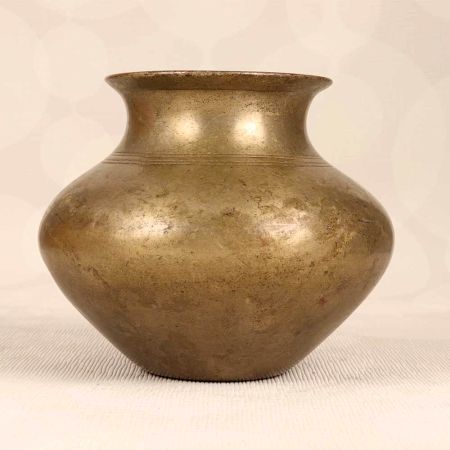 Handmade South Indian Art Holy Water Pot Made of Finest Brass