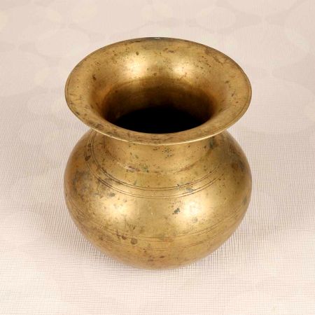 Traditional South Indian Brass Water Pot for Auspicious Occasions