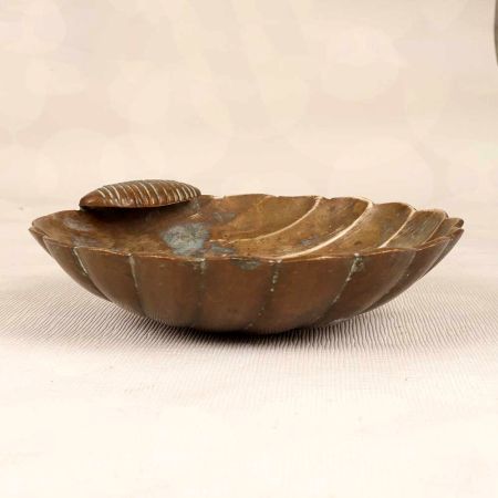 Handmade Decorative Brass Soap Pot in English Art for Collection