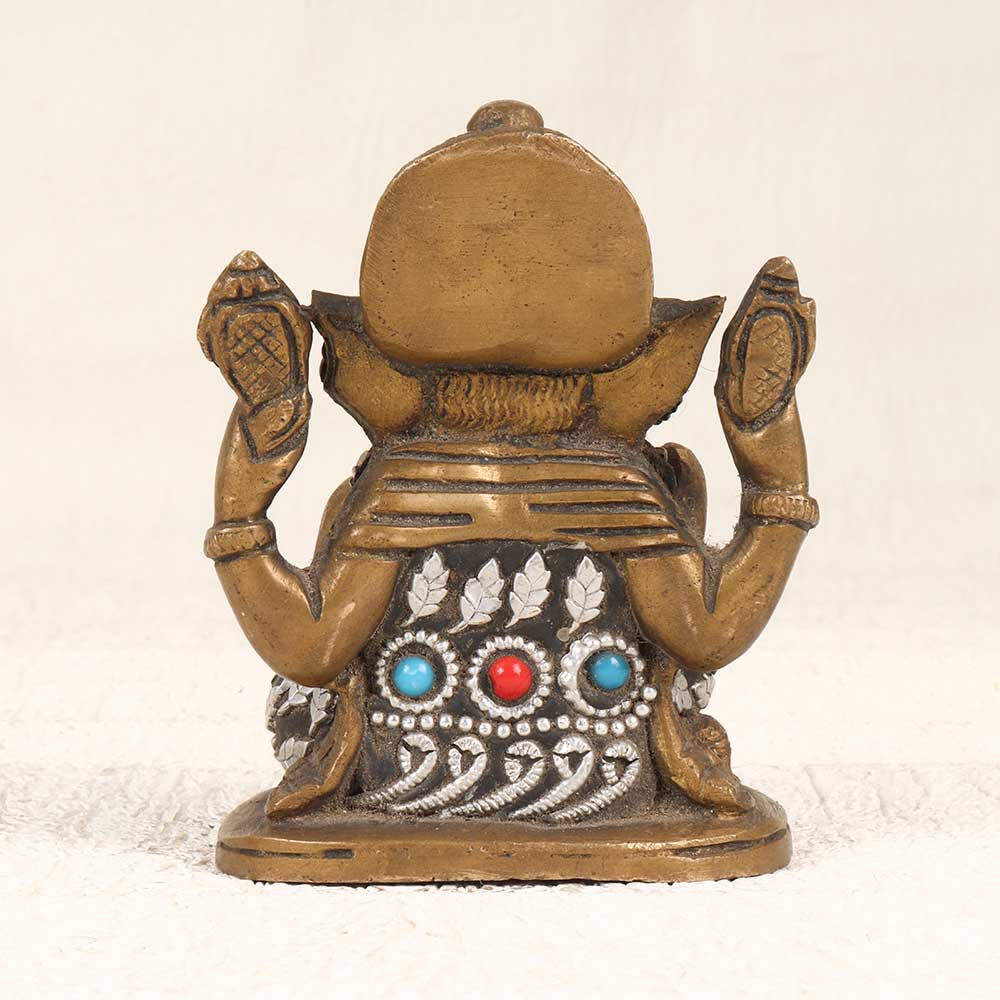 Vintage Decorative Lord Ganesha Statue for Prayer Room