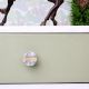 Grey Round Brass Marble Stone Cabinet Knobs