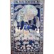 Hand Painted Lord Krishna Golconda Art Cloth Pichwai Painting for Decoration