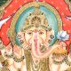 Painting Of Lord Ganesha With Tanjore Work Art