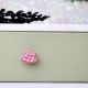 Pink White Dot Cloud Ceramic Cabinet Knob