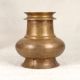 Elegant Brown Brass Holy Water Pot from South India for Decor