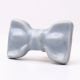 Grey Ceramic Bow Cabinet Knob