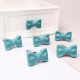 Turquoise Green Ceramic Bow Cabinet Knob