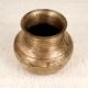 Indian Traditional Brass Pot from Gujarat for Home Decor