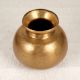 Engraved Finest Brass Pot in Brown Finish for Decoration