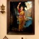 Hand Painted Lady Canvas Oil Painting for Hanging