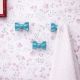Turquoise Green Ceramic Bow Modern Wall Hook-Pack of 3