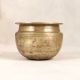 Vintage Handcrafted Brass Cooking Pot for Flower Decoration