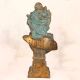 Handmade Vintage Finish Brass Lady Bust Statue in English Art