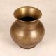 Plain Finish Handmade Brass Holy Water Pot for Rituals