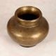 Plain Brown Finish Brass Holy Water Pot for Rituals