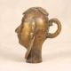 Indian Holy Brass Gauri Head Statue in Brown Finish for Decor