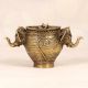 Beautiful Art Brass Elephant Pot for Flower Decoration