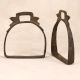 Indian Handcrafted Brass Horse Stirrups for Collection in Pair