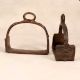 Handcrafted High-Quality Brass Horse Stirrups for Decoration in Pair