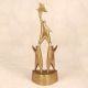 Golden Colour Handcrafted Trophy Made of Premium Brass