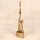 Golden Colour Handcrafted Trophy Made of Premium Brass