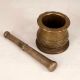 Brass Used Pestle and Mortar for Vintage Collection