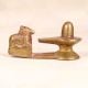 Handmade Finest Brass Nandi and Shiva Lingam for Prayer Room