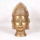 High-Quality Holy Brass Gauri Head Statue in Brown Finish