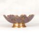 Handcrafted Enamel Work Brass Fruit Bowl for Home Decor