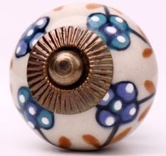 Sea Green Slate Blue Tiny Ceramic Knob