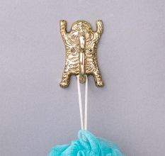 Brass Golden Tiger design Wall Hook for Hanging Clothes