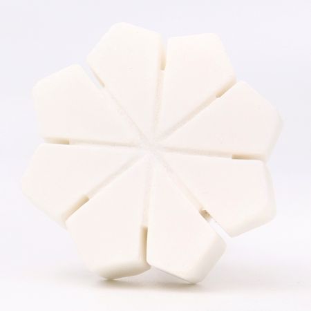Stone Flower Shaped White Drawer Knob