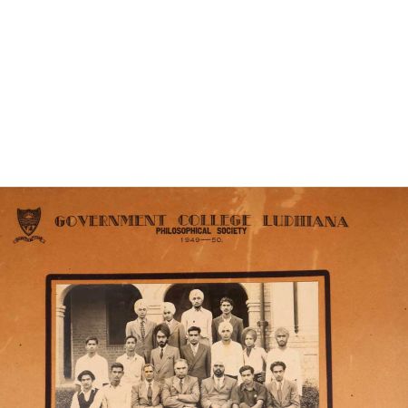 Vintage Group Paper Photo of Government College Ludhiana