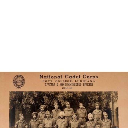 National Cadet Corps Vintage Paper Photograph for Collection