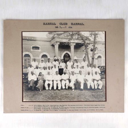 Vintage Paper Photograph of Karnal Club for Collection