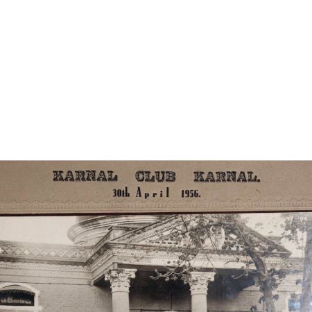 Vintage Paper Photograph of Karnal Club for Collection