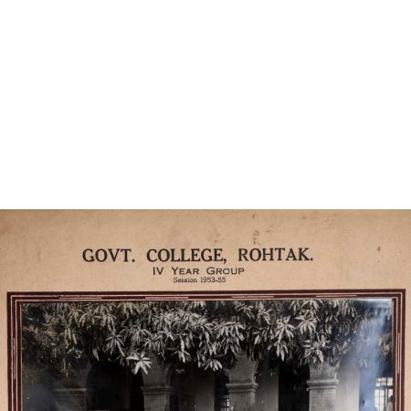 Government College Rohtak Vintage Paper Photograph for Collection