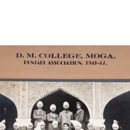 D.M. College Moga Group Paper Photograph for Vintage Collection