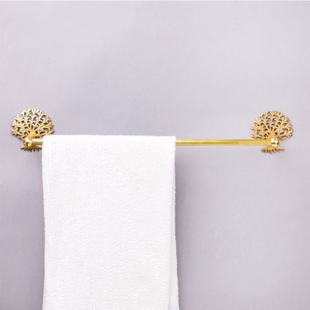 Handmade Premium Brass Tree Towel Hanger for Bathroom