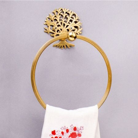 Premium Brass Ring Hanger for Bathroom
