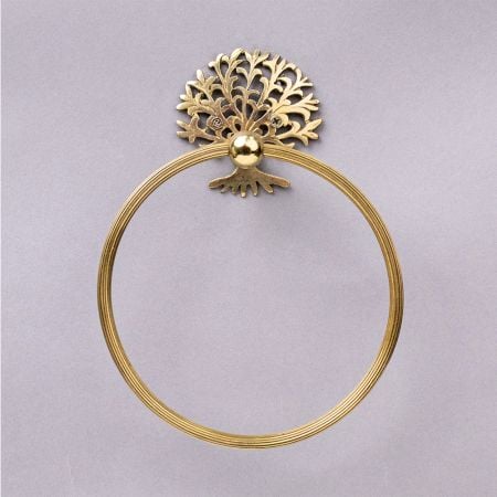 Premium Brass Ring Hanger for Bathroom