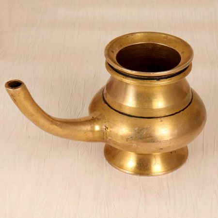 Handcrafted Finest Traditional Water Pot Made of Brass for Decor